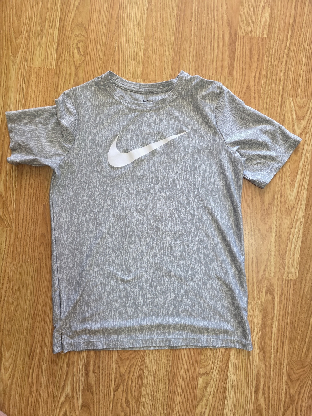 Kids' Nike Gray Dri-FIT Short Sleeve Tee